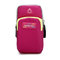 Women Men Phone Bag Arm Bag Sports Bags Outdoor Running Earphone Gym Bags For 5.5'' Phone Bags - Rose Red