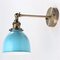 E27 Modern Retro Vintage Sconce Edison Wall Light Bulb Lamp Shape Cafe Bar Coffee - Blue