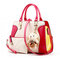 Women Elegant Handbag Cute Bear Shoulder Bag Casual Leisure Crossbody Bag - Rose Red