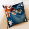 Honana BX The 2018 World Cups Cotton Linen Cushion Pillow Case Eye National Flag Pillow Cover - #12