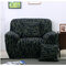 Protector de muebles de cubierta de sofá de sofá elástico impreso flexible Strench de spandex textil de tres plazas - #19