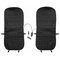 12V Cotton Car Double Seat Heated Cushion Seat Warmer Winter Household Cover Electric Heating Mat - Black