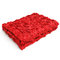 140*475CM 3D Rose Flower Satin Wedding Aisle Runner Carpet Curtain Backdrop Party Decoration - Red