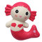 Cutie Squishy Mermaid Toys Scented Bread Cake Super 19CM Soft Slow Rising Original Packaging - Red