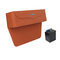 PU Leather Car Seat Crevice Storage Box Money Pot Grain Organizer Gap Slit filler Phone Holder - Brown