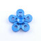 Aluminum Alloy Five Leaves Colorful Fidget Hand Spinner EDC Reduce Stress Focus Attention Toys - Blue