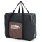 Foldable Waterproof Storage Bag Large Capacity Travel Polyester Handbag - Black