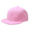 58cm Men Women Plain Fitted Cap Solid Flat Blank Color Baseball Hat  - Pink