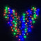 Decorazione di natale di cerimonia nuziale di giorno del biglietto di S. Valentino della luce della tenda della stringa del cuore di figura di 128 LED - Multicolore