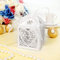 10PCS Heart Pattern Ribbon Laser Cut Hollow Out Wedding Candy Box Gift Chocolate Storage - White