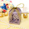 10PCS Heart Pattern Ribbon Laser Cut Hollow Out Wedding Candy Box Gift Chocolate Storage - Light Purple