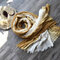 Cotton And Linen Hanging Dyeing Contrast Color Gradient Stitching Oversized Scarf Retro Literary Style Shawl Mori Female - Yellow
