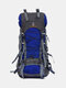 Men 60L Super Larger Capacity Waterproof Outdoor Camping Hiking Travel Backpack - Blue 1