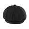  Men Women Vintage Beret Octagon Hat Wild Casual British Painter Hat - Black