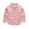 Striped Print Boys Long Sleeve Tops For 3Y-11Y - Red