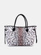 Women Artificial Leather Elegant Large Capacity Tote Bag Casual Working Magnetic Button Handbag - #17