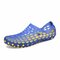 Men Hollow Out Breathable Slip On Beach Outdoor Water Sandals - Blue