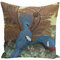 Retro Painting Flamingo Swan Fairy  Pillowcase Home Fabric Sofa Cushion Cover - #3