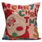 Christmas Santa Cotton Linen Pillow Case Cushion Cover - #3
