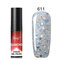 Diamond Nail Gel Polish Metal Sequins Gel Polish Need UV/ LED Lamp Nail Art 20 Color For Choice - 11