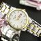 Mode alliage Couple Quartz Watch taille en acier inoxydable Watch étanche Watch pour hommes femmes - blanc