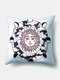 1 PC soleil lune Mandala motif taie d'oreiller jeter taie d'oreiller décoration de la maison planètes housse de coussin - #09