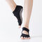 Women Yoga Ballet Dance Sports Five Toe Anti-slip Cotton Socks - Black