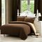 4Pcs Solid Color Bedding Set Duvet Cover Sets Bed Linen Bed Sets Include Bed Sheet Pillowcase - Coffee