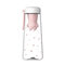Cat Claw Cup PC  Plastic Cup with Cat Claw Shape Silicone Tea Filter - Pink
