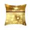 الذهبي جلجل عيد ميلاد سعيد الكتان رمي كيس وسادة أريكة المنزل عيد الميلاد ديكور غطاء الوسادة  - #9