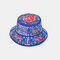Embroidered Sun Hat Full Embroidered Ethnic Style Ladies Round Hat Full Hat Embroidered Hat - Blue2