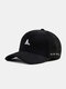 Unisex Corduroy Letter Pattern Embroidery All-match Warmth Baseball Cap - Black