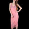 Women Lady Solid Colors Summer Beach Towel Chiffon Oversized Scarf Sunscreen Towel Shawl Scarves - Dark Pink