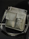 PU Leather Vintage Multi Pocket Messenger Bag Waterproof Large Size Casual Crossbody Bag - Green