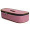 Large Capacity Canvas Zipper Pencil Case Pen Cosmetic Travel Makeup Bag - Pink