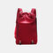 Men Oxford Sport Large Capacity  15.6 Inch Laptop Bag Backpack - Red