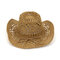 Paja exquisita transpirable hueca de verano para mujer Sombrero al aire libre Gorra de viaje Sun Jazz - Caqui