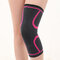 Fitness Knee Pad Running Cycling Nylon Elastic Knee Support Non-slip Warm Protective Brace - Pink