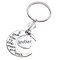 Metal Carved Letter Family Keychain  - #4