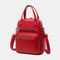 Waterproof Leisure Large Capacity Casual Backpack For Women - Red