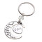 Metal Carved Letter Family Keychain  - #6