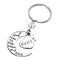 Metal Carved Letter Family Keychain  - #8