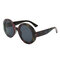 Womens Vintage Vogue UV400 Stripe Round Sunglasses Outdoor Travel Casual Glasses - #2