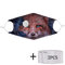 2Pcs PM2.5 Filter Fox Non-disposable Masks With Breathing Valve Mask  - 01