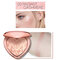 Heart Shimmer Highlighters Palette Lasting Glow Face Highlighter Powder For 3D Face Makeup - 03