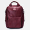 Men Solid Crossbody Bag Handbag Messenger Bag - Wine Red