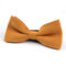 Men Casual Color Double Layer Bowknot Formal Suit Corduroy Bow Tie - Yellow