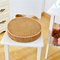 39/49*8cm Thick Solid Color Corn Short Plush Sponge Seat Cushion Dining Chair Round Shape Pad - #7