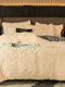 4Pcs AB Sided Plain Color Crystal Velvet Comfy Bedding Duvet Cover Set Pillowcase Adults Bed Duvet Set - #04