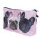 Three Dogs 3D Printing Multi-Functional Cosmetic Bag Clutch Bag Storage Wash Bag - Pink